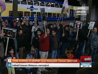 Puak Kurdish di Eropah gesa kerajaan tingkat bantuan
