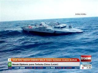 Dua kru CB204 dibawa balik Rabu kerana cuaca buruk