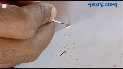 भिंगाच्या साहाय्यानं तिळावर साकारली शिवरायांची प्रतिकृती; चित्रकाराची अनोखी मानवंदना