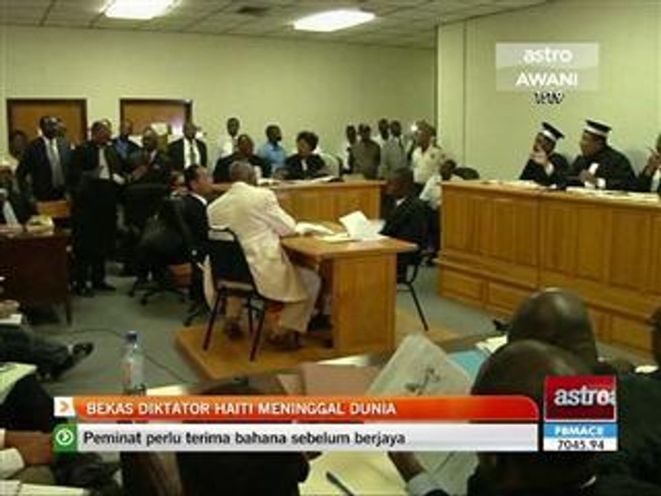 Bekas diktator Haiti meninggal dunia