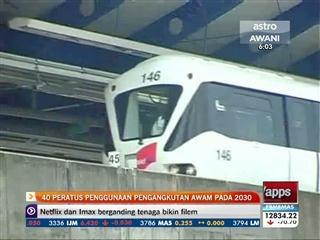40 peratus penggunaan pengangkutan awam pada 2030