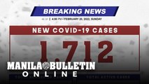 DOH reports 1,712 new cases, bringing the national total to 3,652,203, as of FEBRUARY 20, 2022