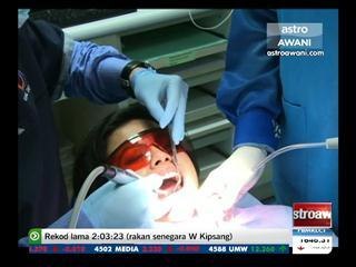 Proses pemutihan gigi oleh KPJ