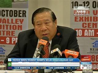 REHDA mahu rumah mampu milik dikecualikan GST