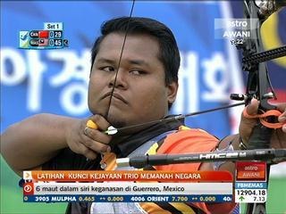 Latihan kunci kejayaan trio memanah negara