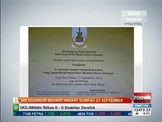 Trending MB Selangor baharu angkat sumpah 23 September