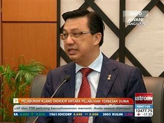 Pelabuhan Klang diunjur antara pelabuhan terbesar dunia