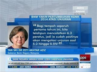 Bank Negara jangka KDNK lebih daripada unjuran