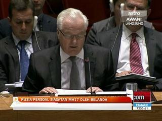 Rusia persoal siasatan MH17 oleh Belanda