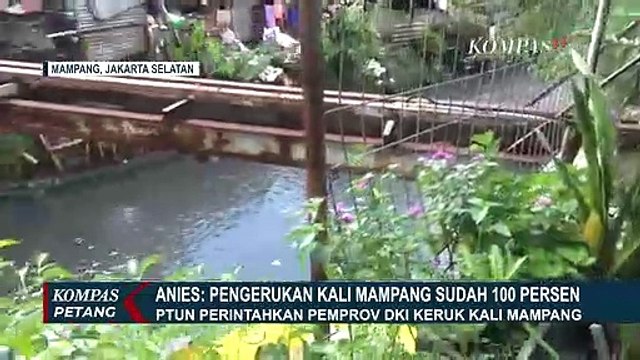 Anies Baswedan Klaim Pengerukan Kali Mampang Sudah Rampung 100%!