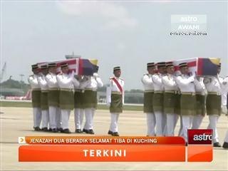 Jenazah dua beradik selamat tiba di Kuching