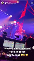 Vitaa, enceinte, a rejoint Gims sur la scène du Zénith de Rouen. Le 19 février 2022.