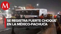 Se registra fuerte accidente en la México-Pachuca; reportan al menos 25 lesionados