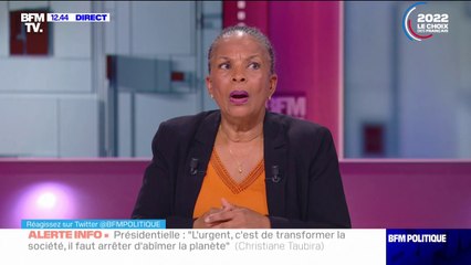 Christiane Taubira: "On ne peut pas prendre le risque de laisser un deuxième quinquennat tel qu'il est parti"