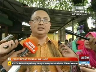 Calon bebas tekad cuba nasib