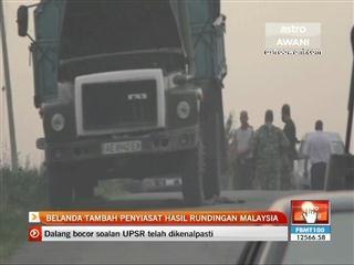 MH17: Belanda tambah penyiasat hasil rundingan Malaysia