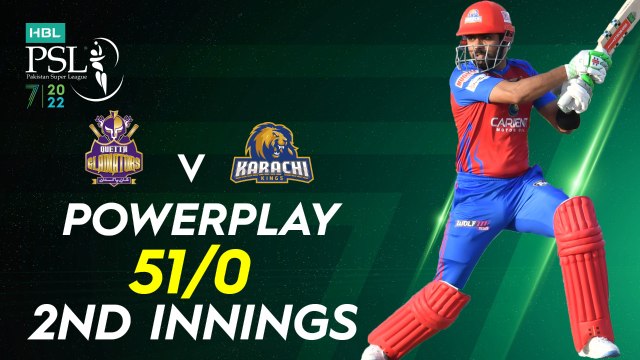 Karachi Kings Powerplay | Quetta Gladiators vs Karachi Kings | Match 28 | HBL PSL 7 | ML2G