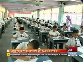 UPSR: Polis ambil keterangan tujuh individu