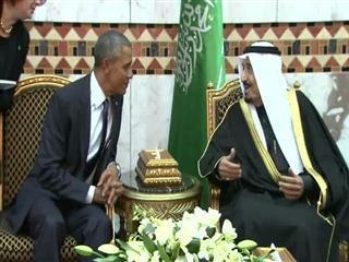 Obama meets new Saudi king to shore up ties