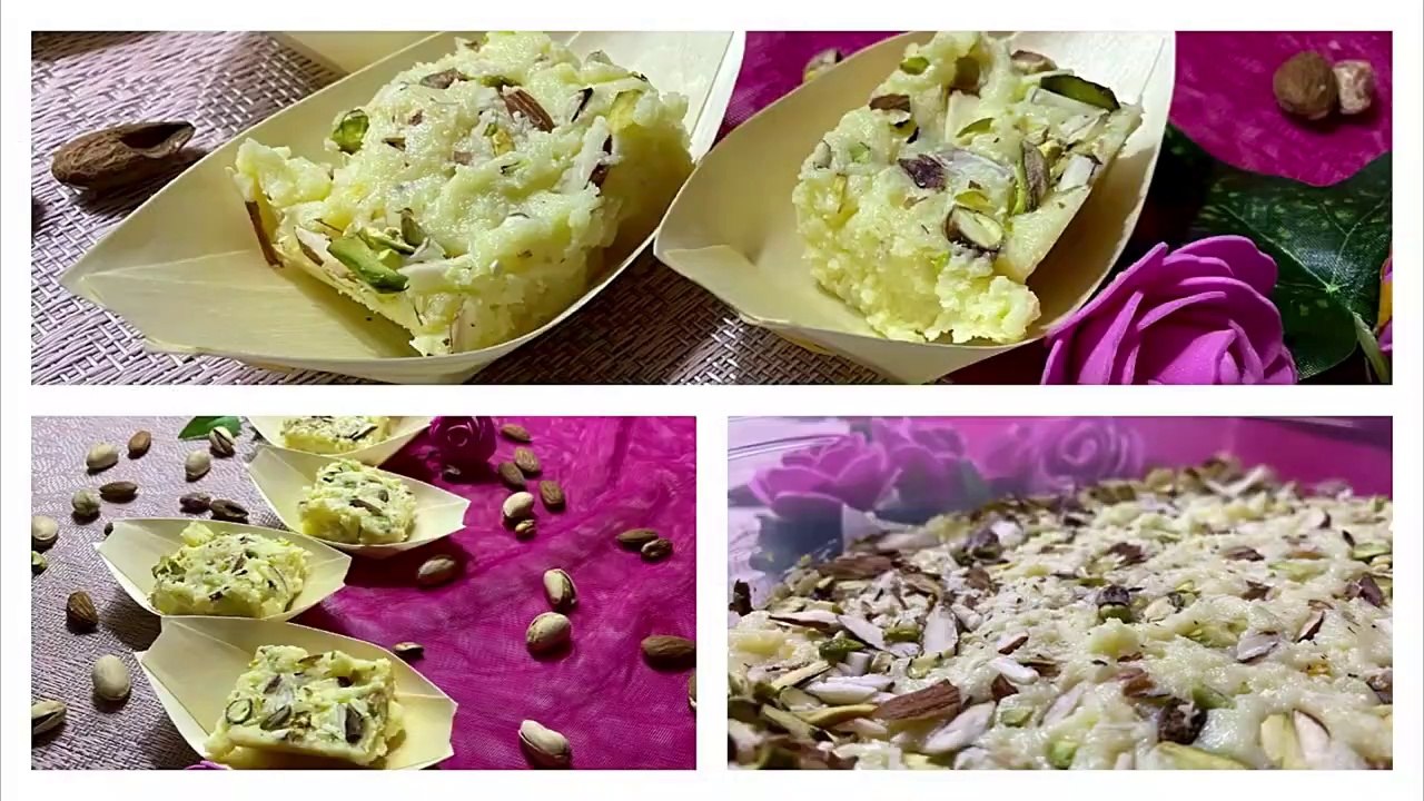 RECETTE INDIENNE _ BARFI AU LAIT (GÂTEAU INDIENNE)