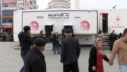 ESENYURT'TA NÜFUS İŞLEMLERİ İÇİN MOBİL TIR HİZMET VERMEYE BAŞLADI