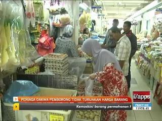 Peniaga dakwa pemborong tidak turunkan harga barang