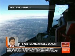 Peguam: Hak waris MH370