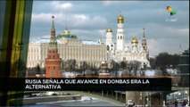 teleSUR 15:30 24-02: Rusia señala que avance militar en Donbás era la alternativa