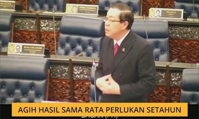 Agih hasil sama rata perlukan setahun