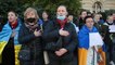 Ucranianos y franceses piden en las calles de París frenar a Putin