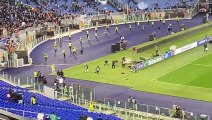 Lazio - Porto, Conceiçao sotto la Curva Nord a fine match