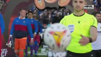 ملخص وأهداف مباراة برشلونة وفالنسيا