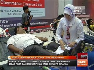 Semua jenis bekalan darah tidak mencukupi