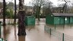 This video footage shows Sheffield park being inundated in water as a result of heavy rain since Sunday morning.