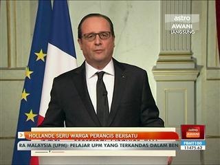 Hollande seru warga Perancis bersatu