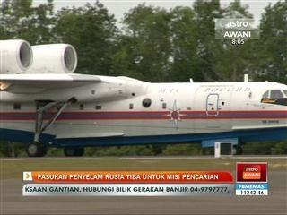 Pasukan penyelam Rusia tiba untuk misi pencarian
