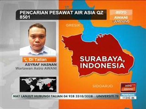 Perkembangan pencarian pesawat AirAsia QZ8501