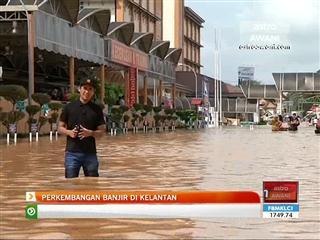 Perkembangan banjir hari di Kelantan (Khamis, 25 Dis, 12 tengahari)