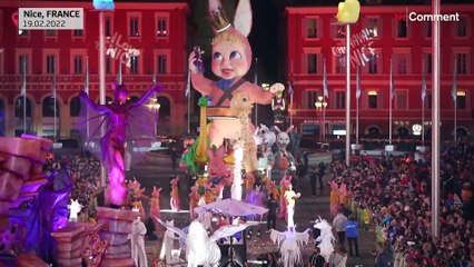 The famous carnival in Nice returns after two years