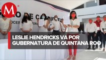 Leslie Hendricks Rubio se inscribe como candidata del PRI a la gubernatura de QRoo