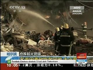 3 maut, 14 cedera kebakaran di gudang seramik Harbin