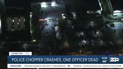 Police helicopter crashes in Newport Bay killing one officer