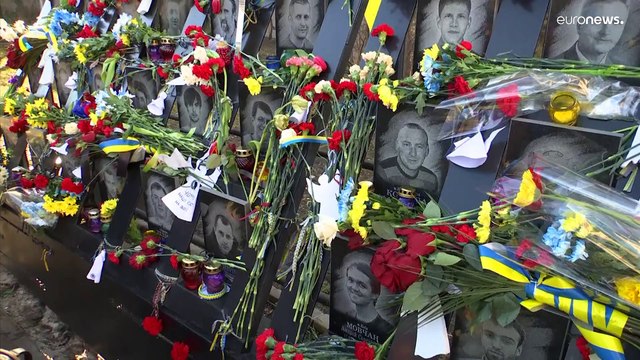 Maidan revolution: Ukrainians mark anniversary of 2014 protests that ousted pro-Russian leader