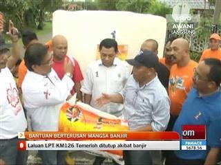 Bantuan berterusan mangsa banjir