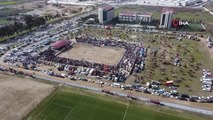 12. Geleneksel Deve Güreşi Festivali'ne 180 pehlivan deve katıldı... Develerin kaçması seyircide büyük heyecan yaşattı