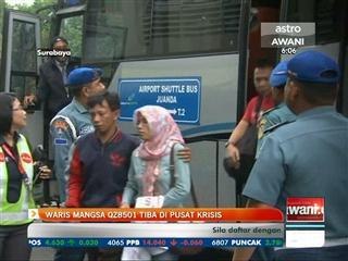 Waris mangsa QZ8501 tiba di pusat krisis