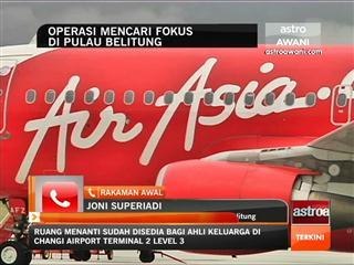 Operasi mencari fokus di Pulau Belitung