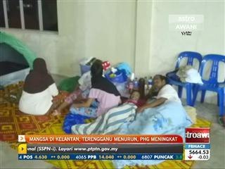 Mangsa di Kelantan, Terengganu menurun, Pahang meningkat