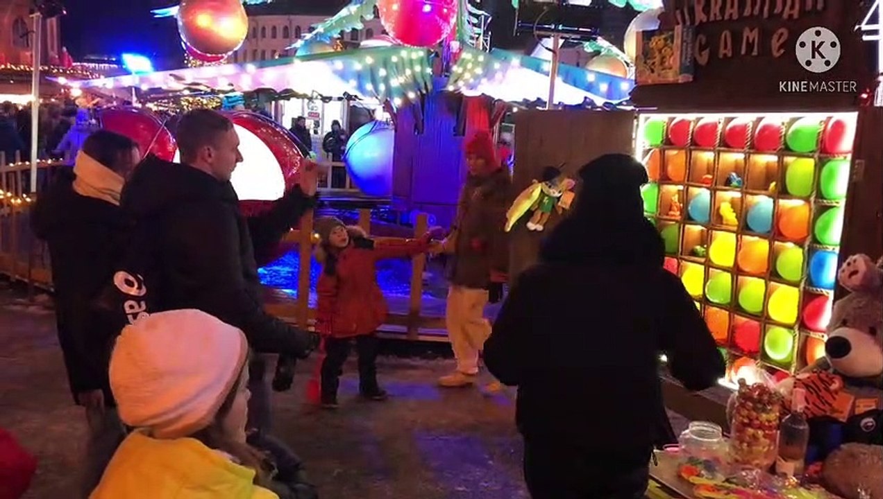 Christmas market 2021 in Kiev, Ukraine