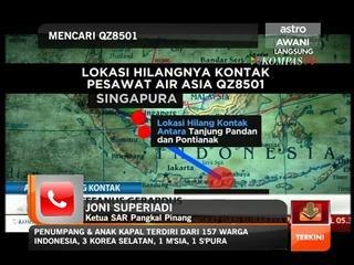 QZ8501: Situasi terkini mencari dan menyelamat